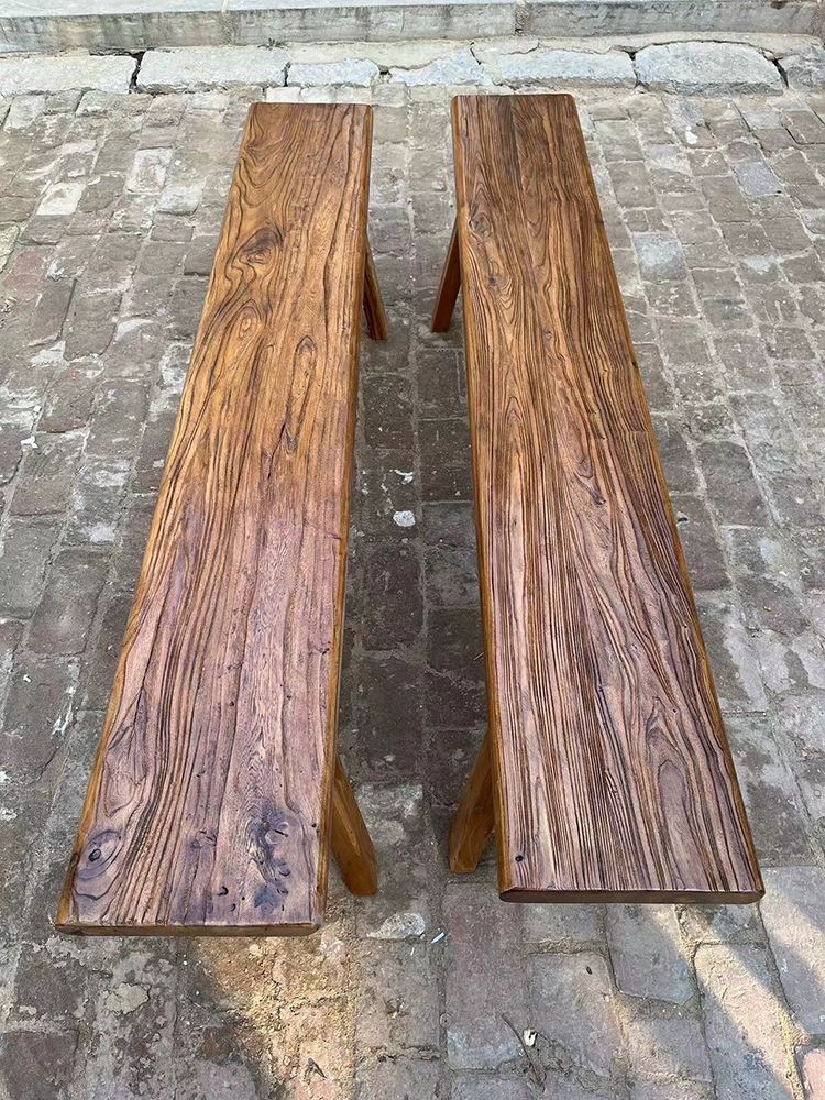 롱스툴 인테리어 벤치 고재벤치 우드 야외고목의자 카페 옛날 50x26x45 - 상세 이미지 3