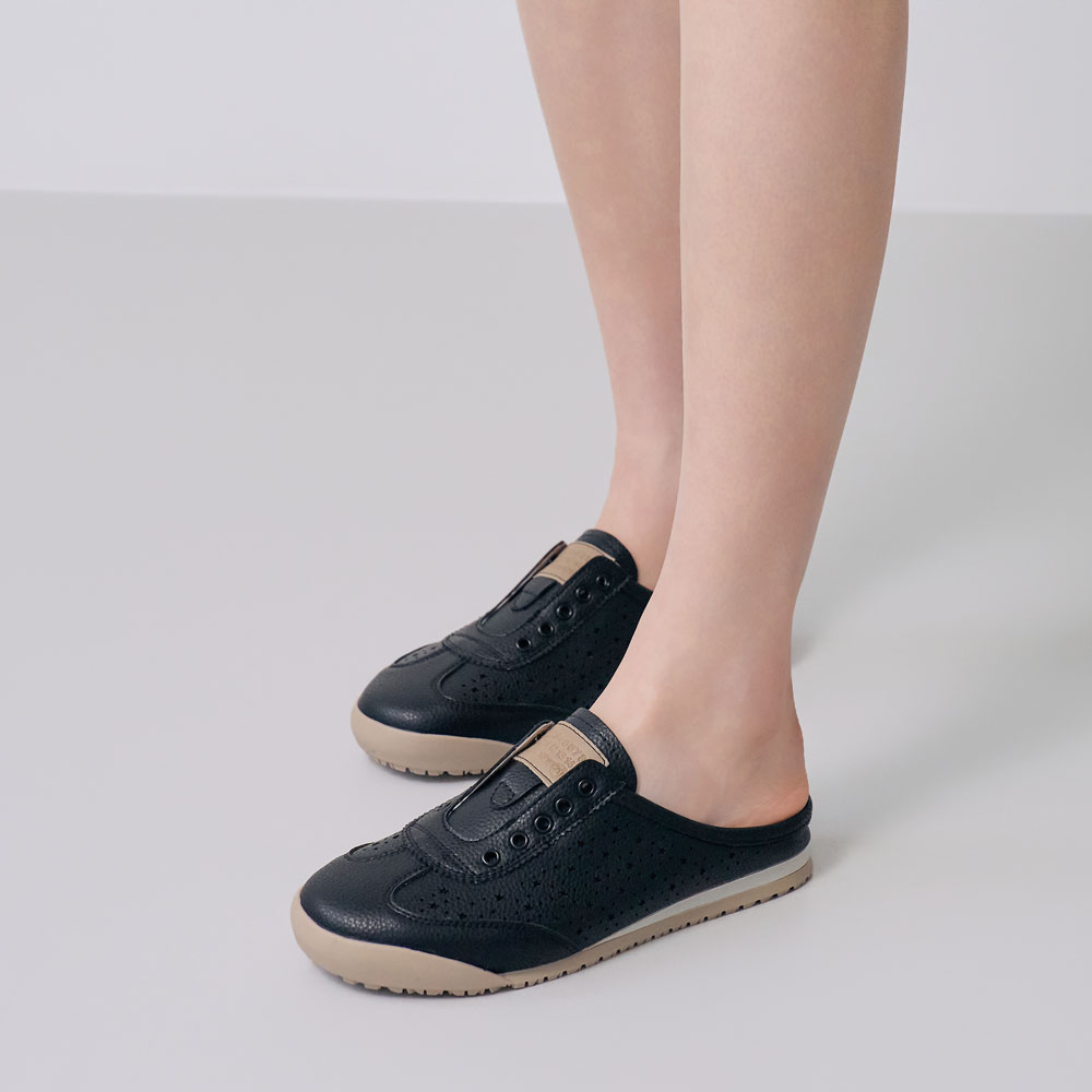 에스유니 소가죽 경량 발편한 펀칭 포인트 여성 뮬 블로퍼 스니커즈 단화 2.5cm - 상세 이미지 3