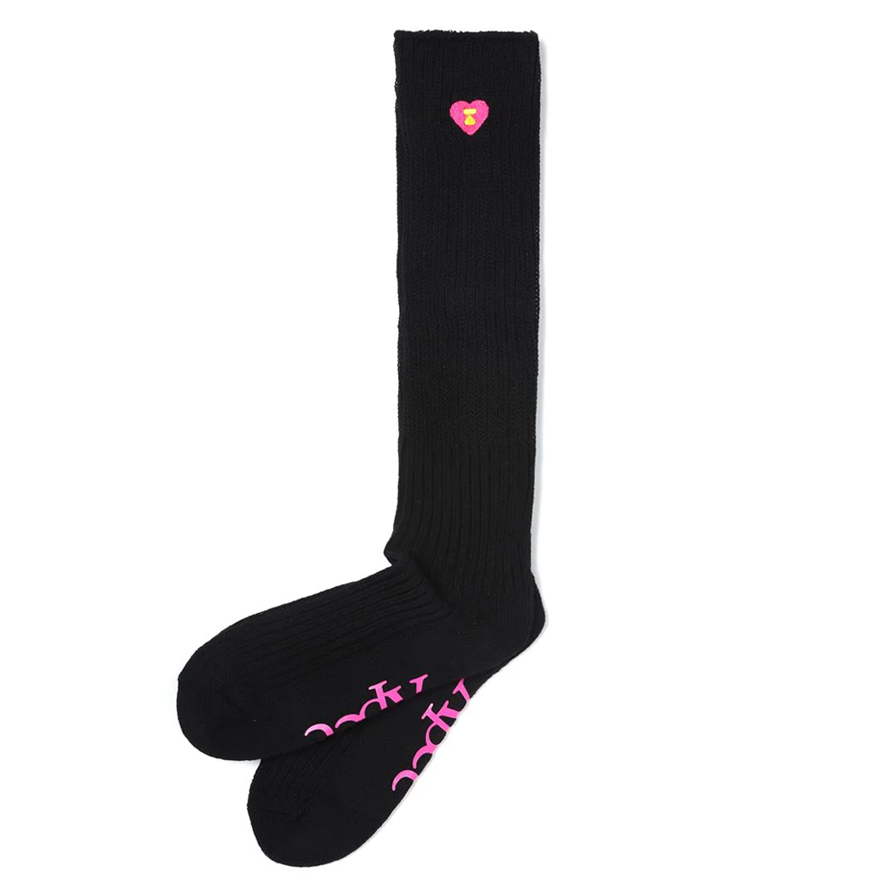 베이프 우먼즈 양말 LOGO RIBBED KNEE LENGTH SOCKS CK20-284-003 - 상세 이미지 3