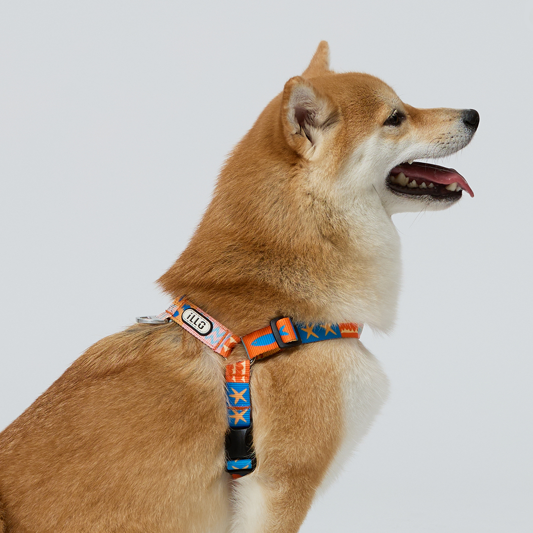 일로 하네스 (L형) 강아지 반려견 소형견 중형견 가슴줄 샌드페블스, M