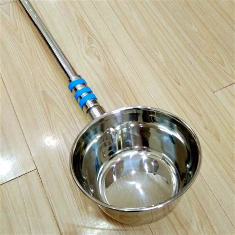 긴국자 길이조절 국자 샘플링 업소용 슬림형 스테인레스 물 스푼 직경 12cm 약500ml A - 상세 이미지 4