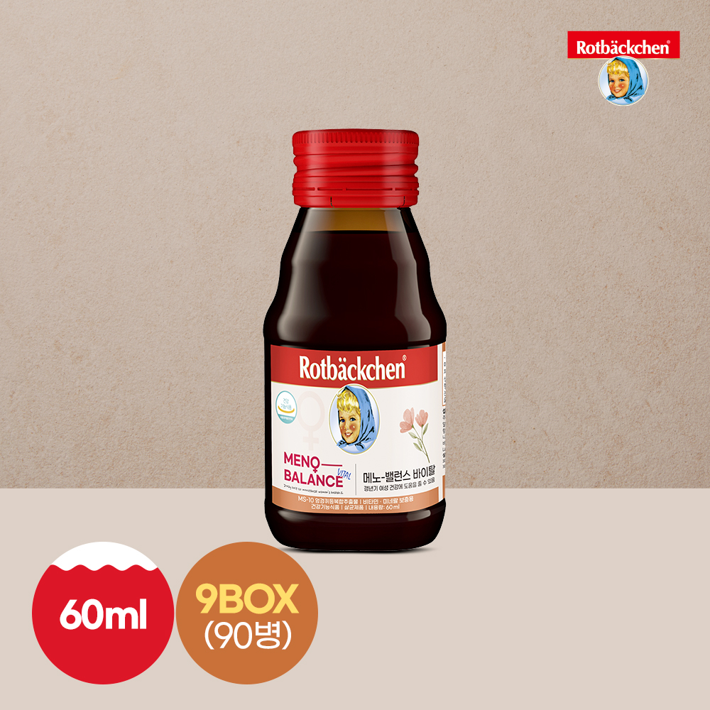 로트벡쉔 메노-밸런스 바이탈 엉겅퀴 갱년기영양제 90개입