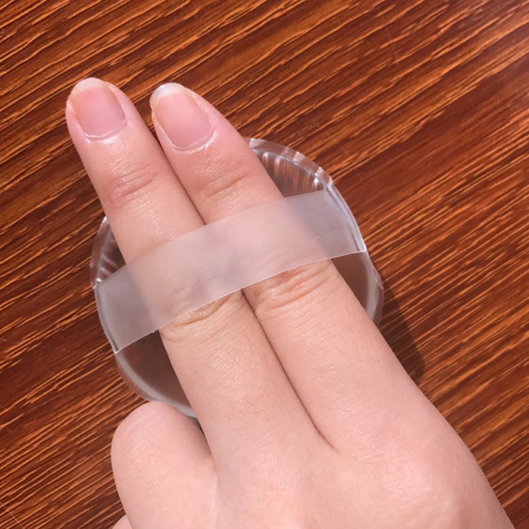 실리콘 퍼프 메이크업 선크림 세척 쿠션 화장 미용 퍼프 미니 물방울 핑거 파우더 스펀지 이미지 6