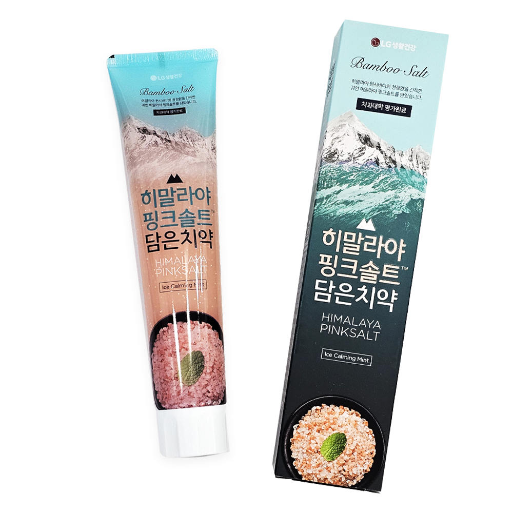 죽염 히말라야 핑크솔트치약 잇몸케어 160g x 5개입 선물세트 - 상세 이미지 3