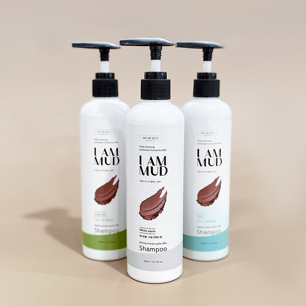 강아지 아이엠 천연 머드팩비누 마사지 저자극 샴푸 아쿠아(상쾌한향), 3.78L, 1개 - 상세 이미지 4