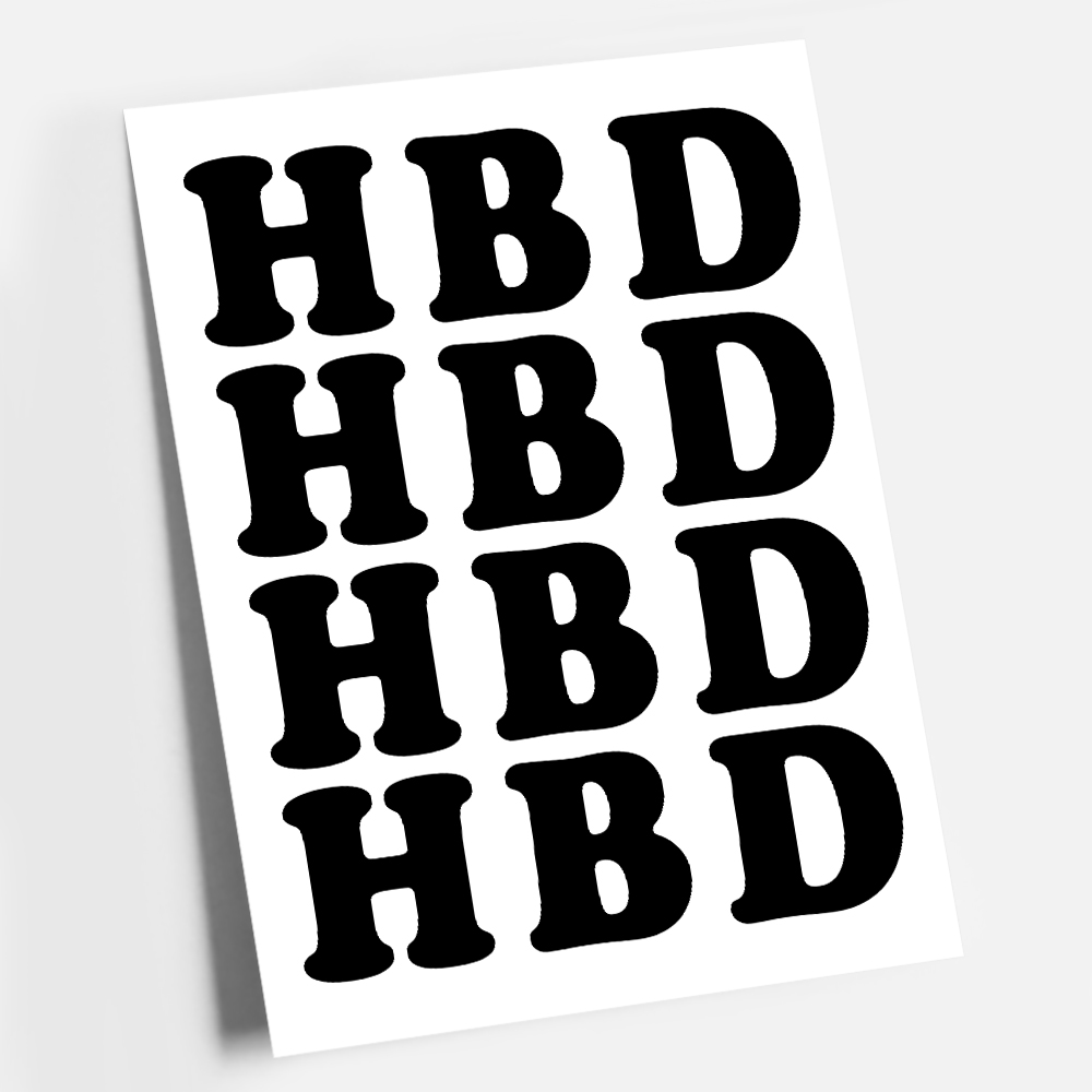 파티 포스터 생일 셀프 촬영 소품 HAPPY BIRTHDAY HBD A4 - 상세 이미지 2