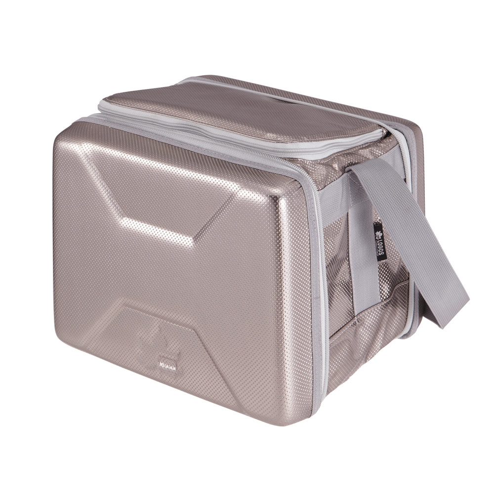 로고스 하이퍼 빙점하 아이스박스 쿨러백 캠핑 접이식 12L, 실버