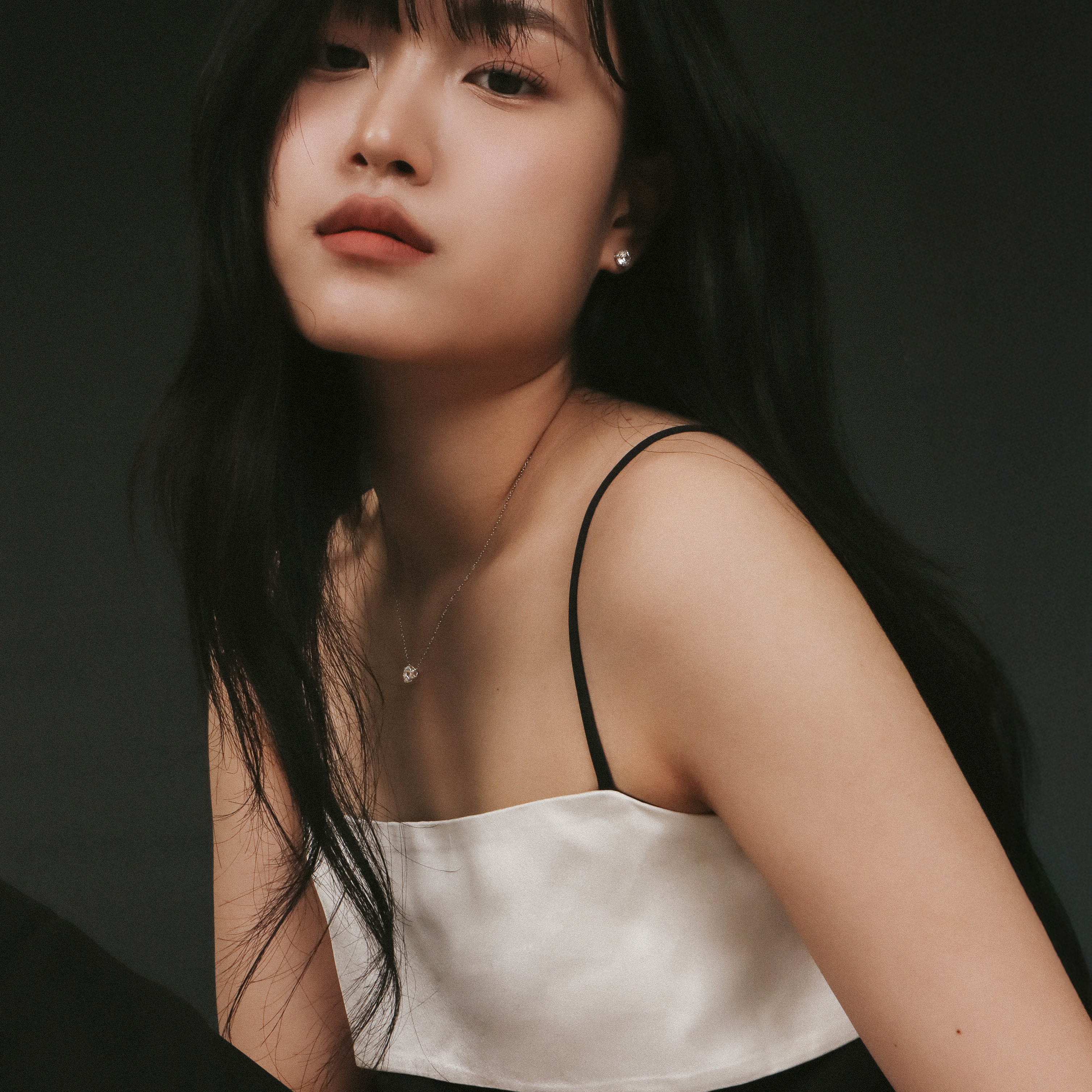 랩그로운다이아 14k 화이트골드 다이아몬드 목걸이 - 상세 이미지 5