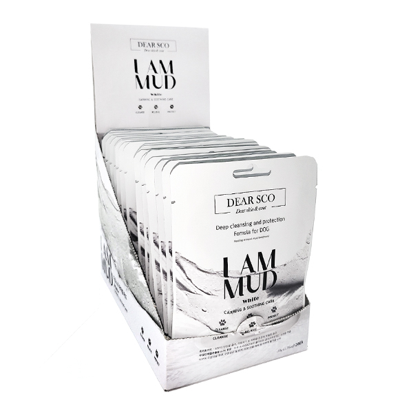 강아지 아이엠 천연 머드팩비누 마사지 저자극 팩 수분공급 화이트, 50g, 3개 이미지 7