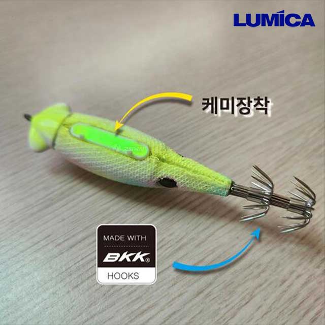 루미카 야광 이카메탈 울티메이드 케미 장착형 한치 삼봉 에기 25호 이미지 8