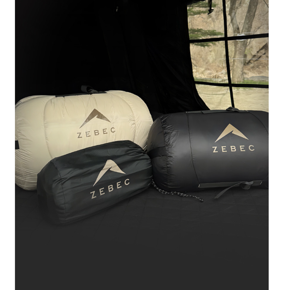 제백 에어리스 침낭 1900g 덕다운 캠핑 백패킹 침낭