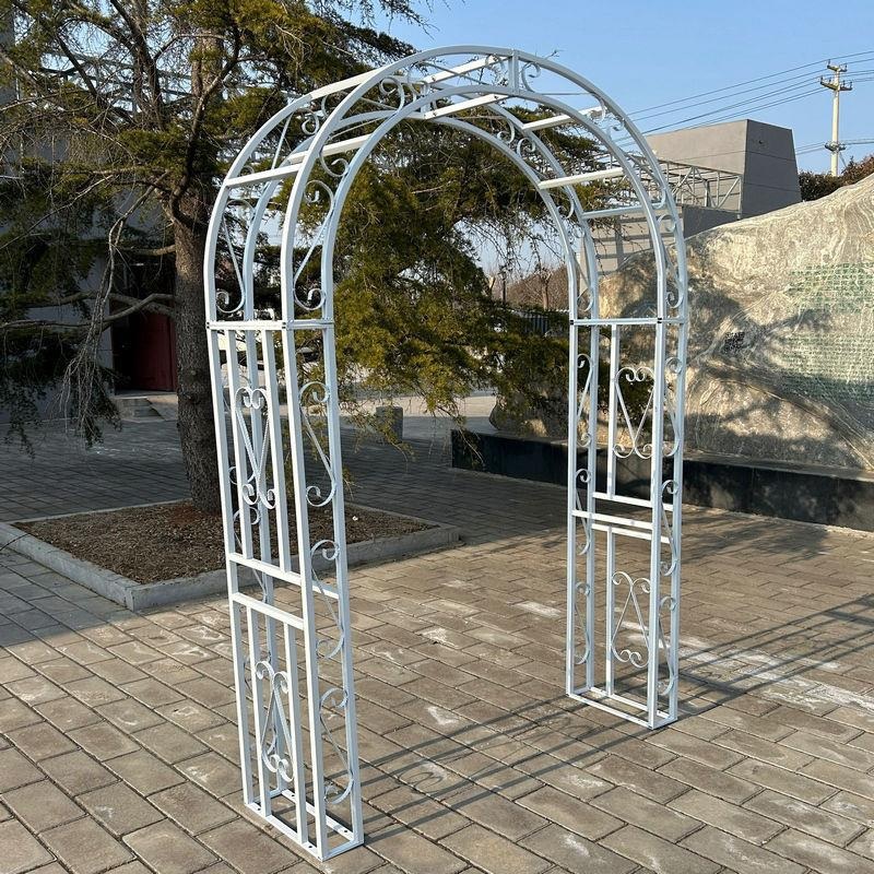정원 아치 파이프 지지대 흰색 주택 입구 큰 포도나무 정원 - 상세 이미지 3