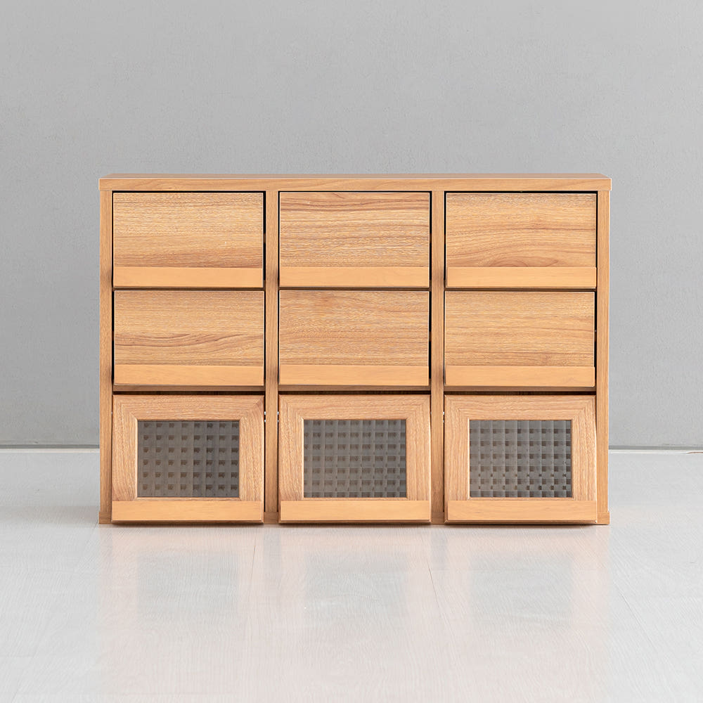 필몬 미니수납장 3문6서랍 NFM4262D 620x235x420mm, 3단, 캄포어베니어1184.5279