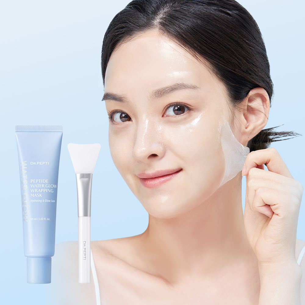 닥터펩티 펩타이드 워터 글로우 랩핑 마스크 60ml (+실리콘 브러쉬 증정) - 메인 이미지