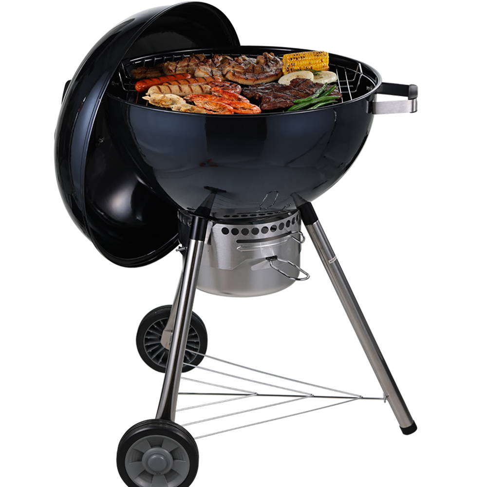 꾸버스 골든블루 57 바베큐그릴 숯불 훈제 직화 야외 캠핑 펜션 숯불 대형 원형 화로대