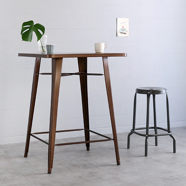 800 빈티지바테이블 SM-B1101-80 800mm, 브라운 0963.1709