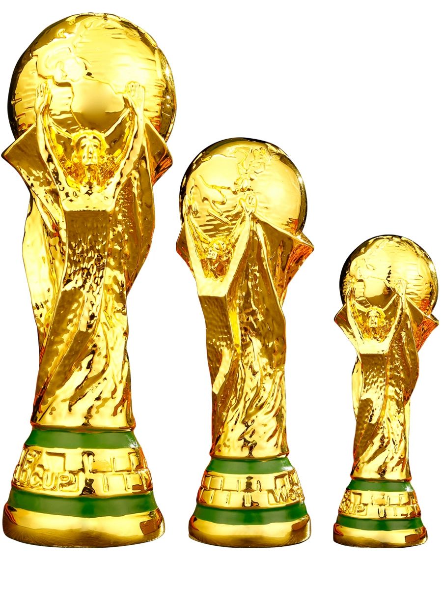 월드컵 트로피 카타르 축구 우승 장식 엠블럼 모형 13 cm 강력컵 솔리드박스 - 상품 이미지
