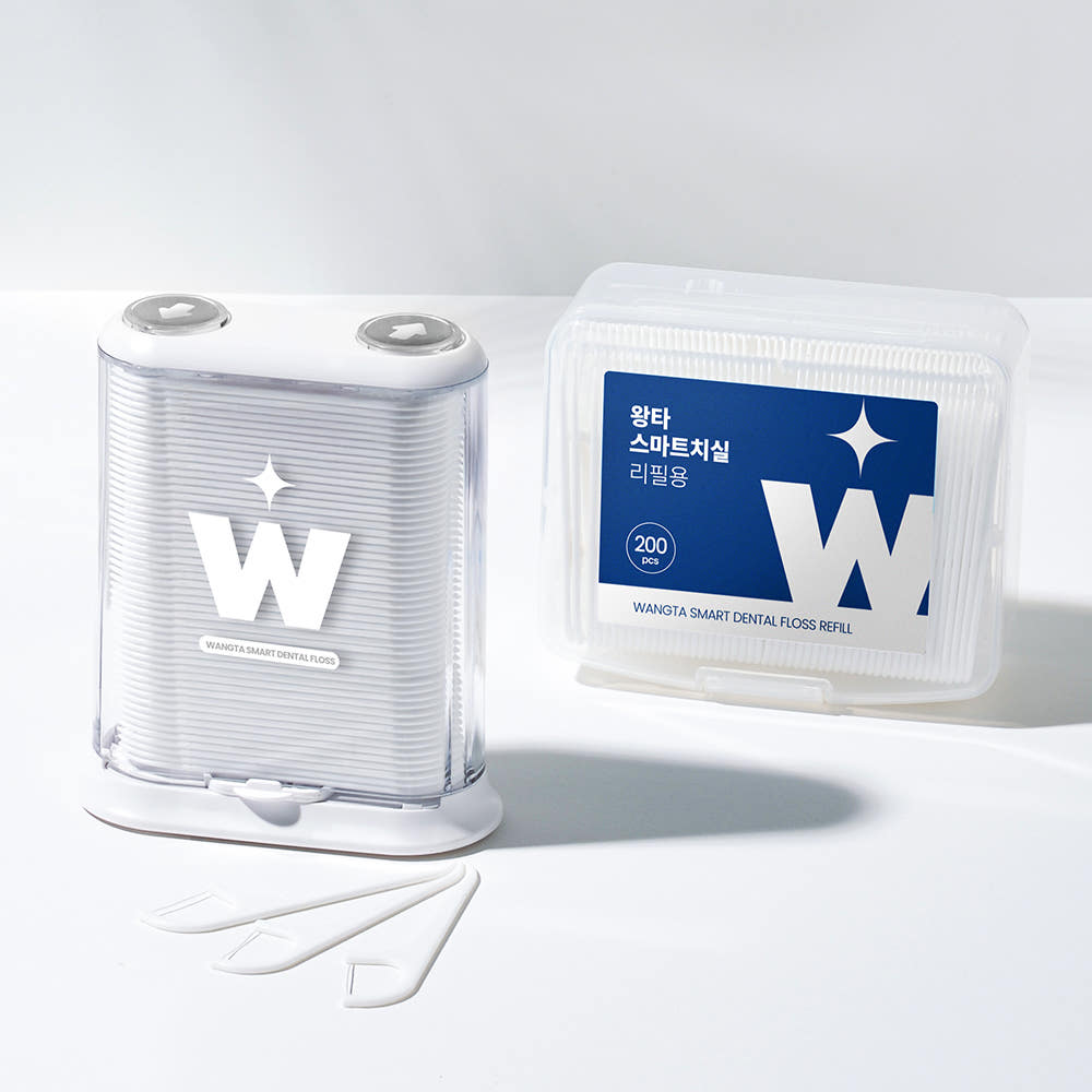 왕타 스마트 치실 400개입 리필용 대용량 일회용 어금니 제품 이미지