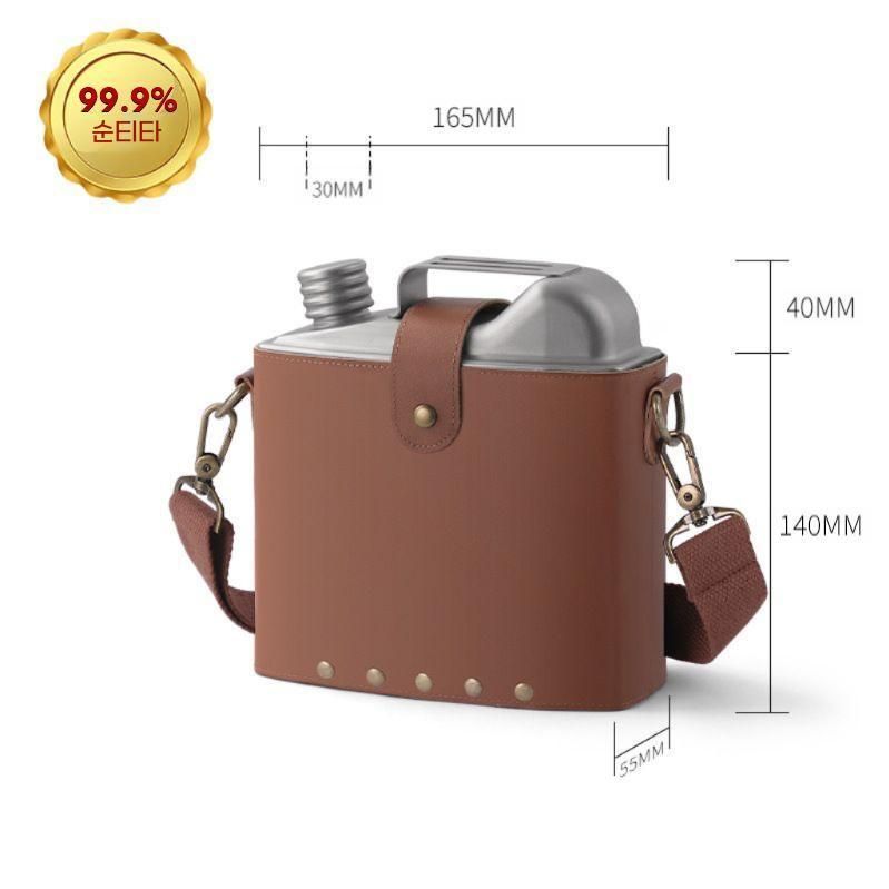 휴대용 티타늄 보드카 술병 대용량 위스키 힙플라스크 1500ML(1.5kg) - 상세 이미지 4