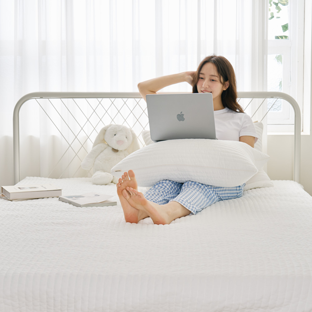 일체형 매트리스커버 침대커버 텐셀모달 100% 부드러운 촉감 누빔패드 밴딩 SS