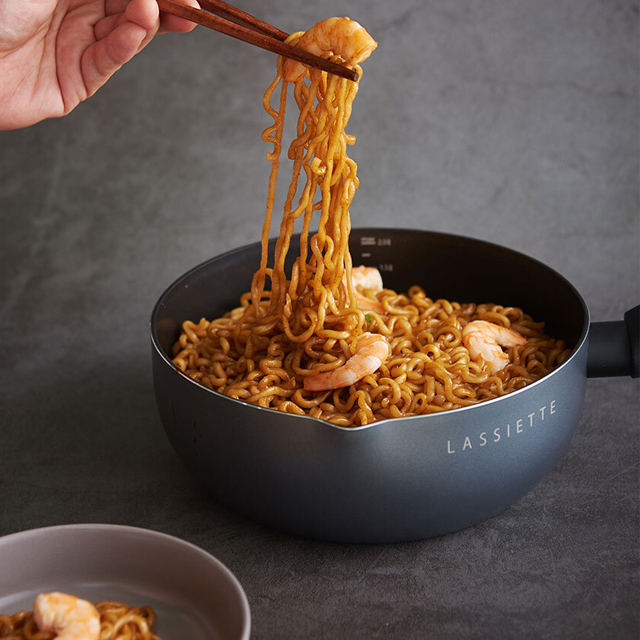 인생 라면 끓이기 IH 라면 이유식 편수냄비 칸 멀티웍 팬 24cm