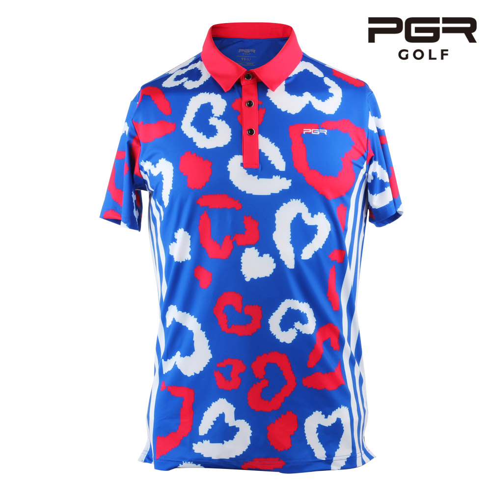 pgr 골프 gt-3292 남성 골프 반팔 티셔츠 남자 골프웨어 하트 골프복