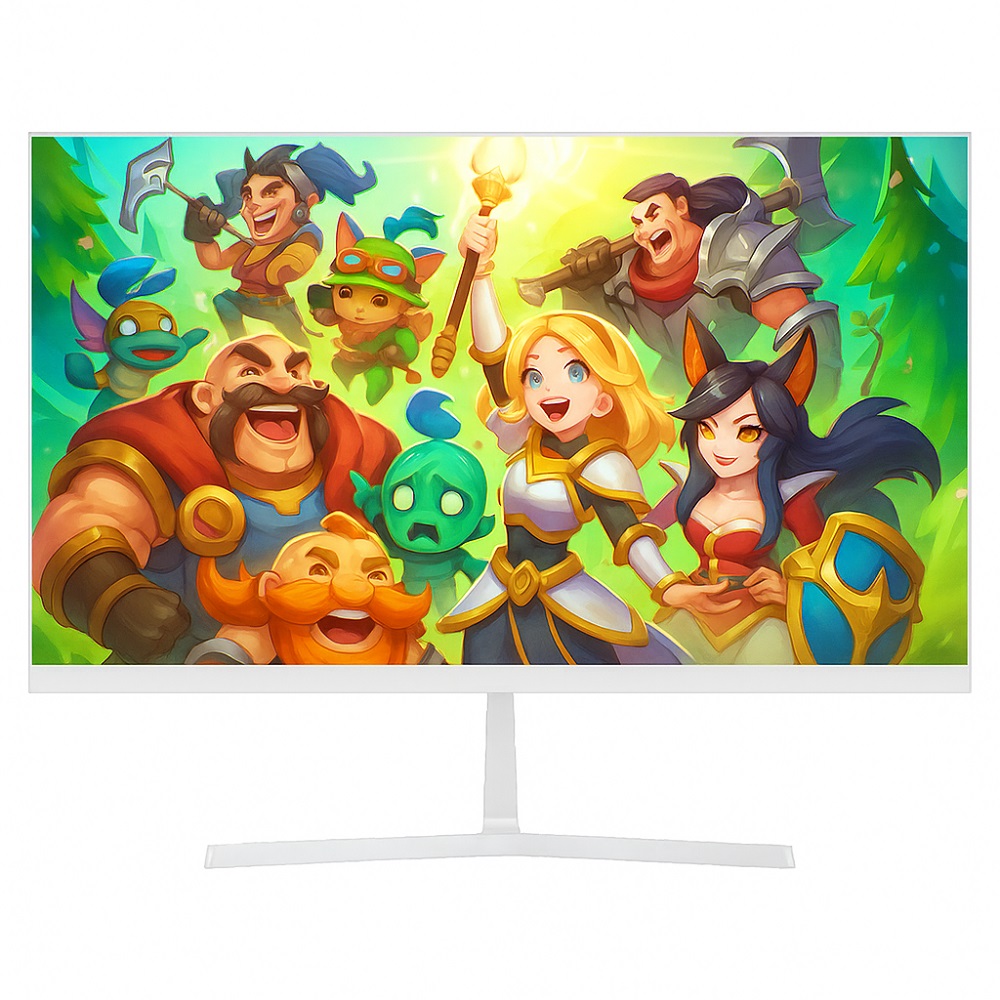 제이씨현 UDEA EDGE ED2431HF VA 100Hz 사무용 컴퓨터 PC 게이밍 모니터 화이트 60~61cm(24인치), 일반 - 메인 이미지
