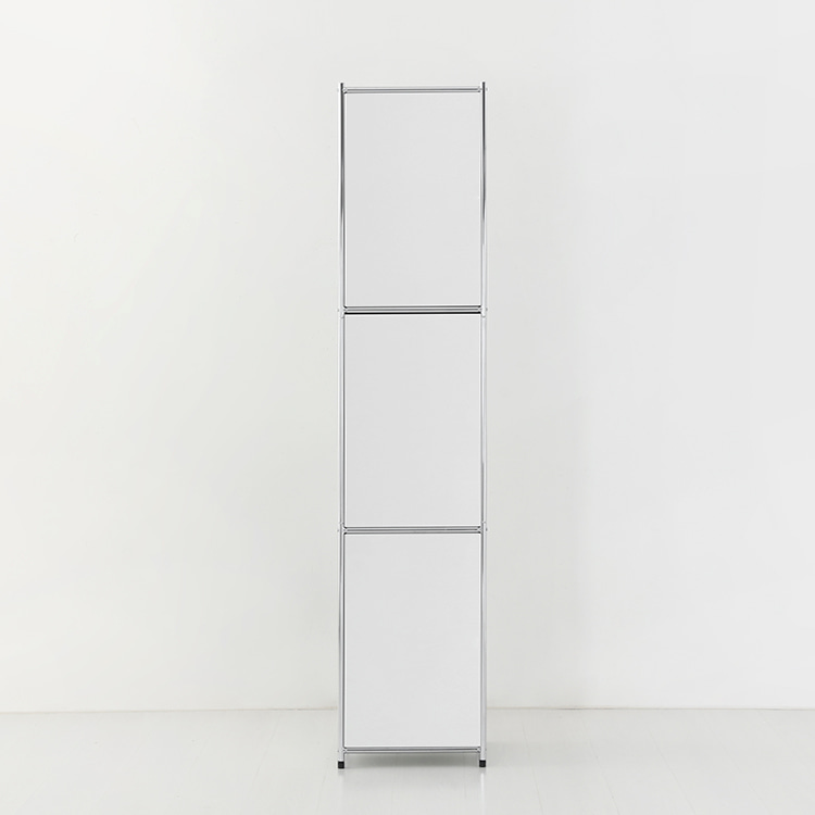 심플리 수납장 BC124 423x400x1960mm, 3단, 화이트 7026.6019 - 상세 이미지 4