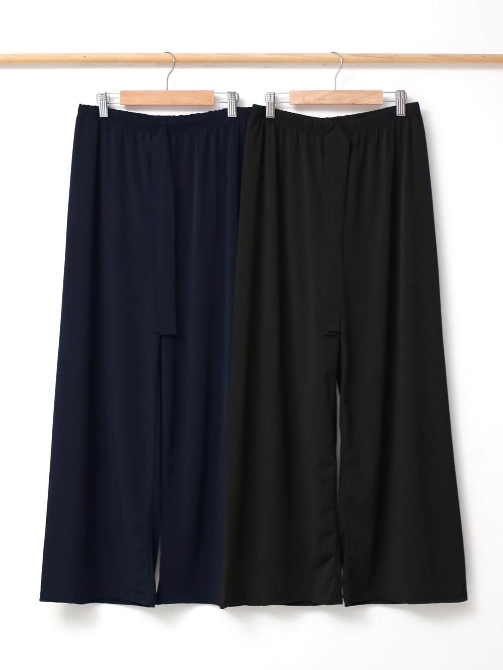 에어쿨링통와이드9부밴딩스판바지 랜덤1+1바지 - 상세 이미지 5