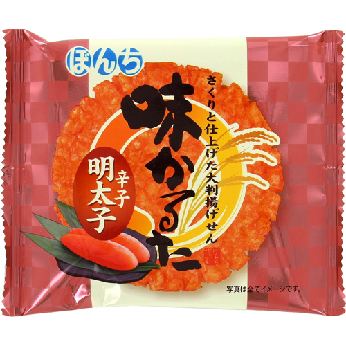 본치 아지카루타 매운 명란 1개입 / 센베이 전병 쌀과자