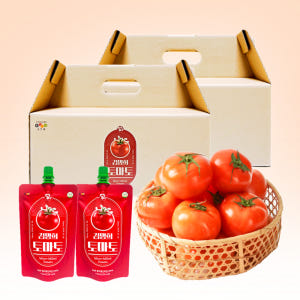 토마토즙 김명희토마토 4박스 갈아만든 도마도 라이코펜주스 음료 건강즙 선... 맛있게 먹은 솔직 후기 - 상품 이미지 1