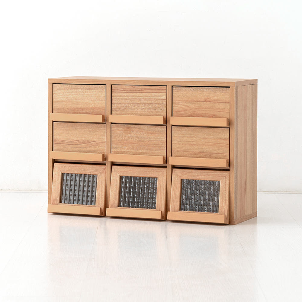 필몬 미니수납장 3문6서랍 NFM4262D 620x235x420mm, 3단, 캄포어베니어1184.5279