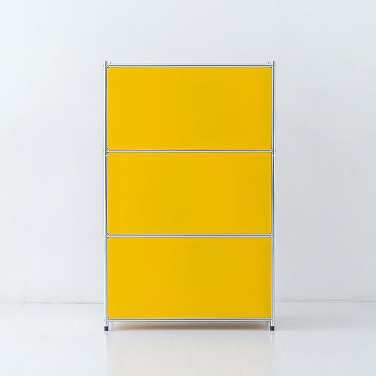 심플리 수납장 BC120 770x400x1200mm, 3단, 옐로우 4426.4914 - 상세 이미지 4