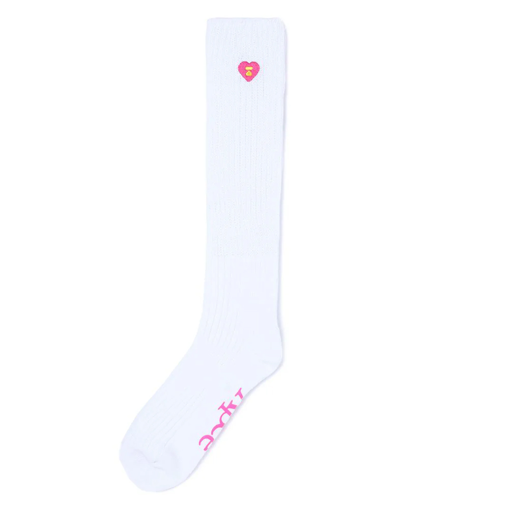 베이프 우먼즈 양말 LOGO RIBBED KNEE LENGTH SOCKS CK20-284-003 - 상세 이미지 2