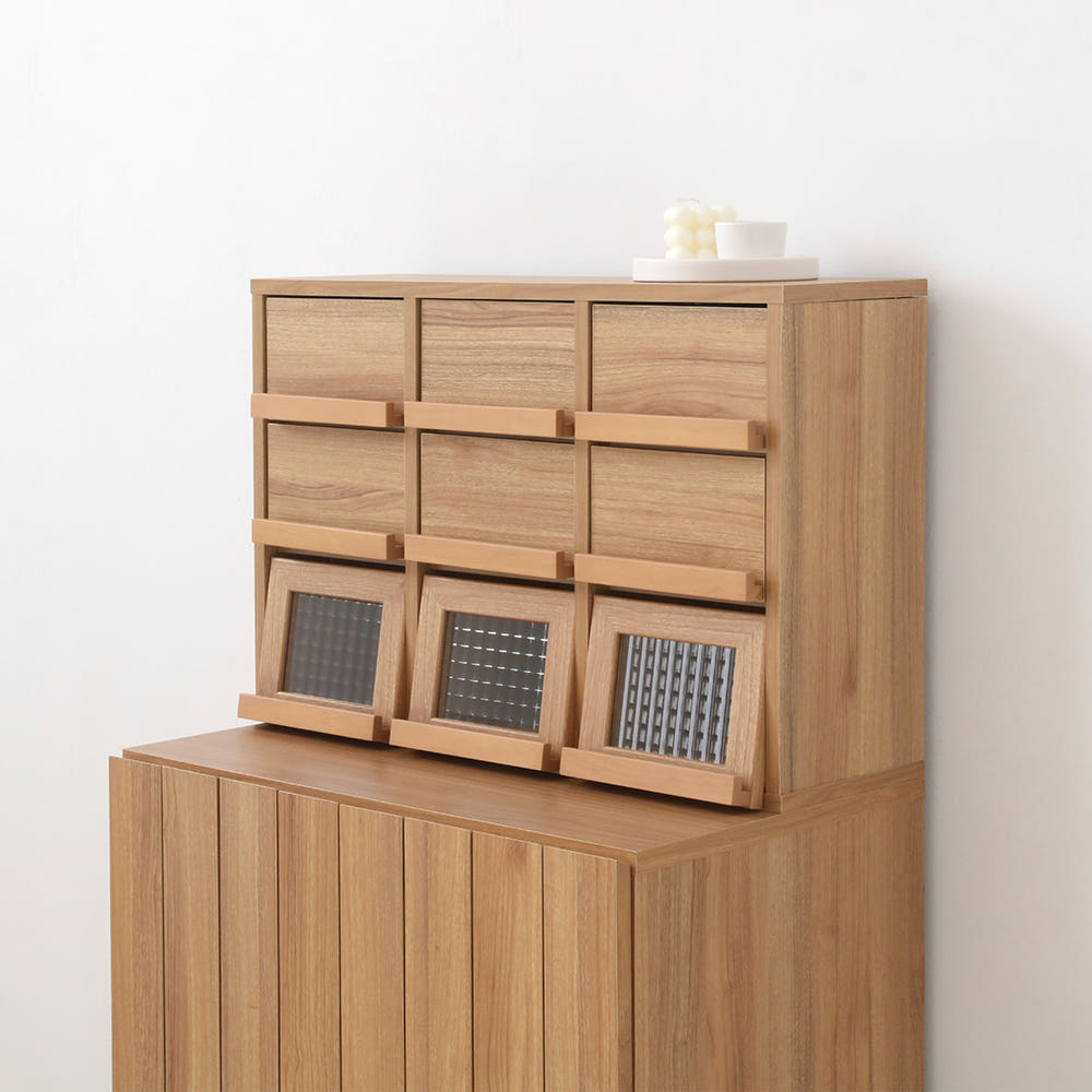 필몬 미니수납장 3문6서랍 NFM4262D 620x235x420mm, 3단, 캄포어베니어1184.5279