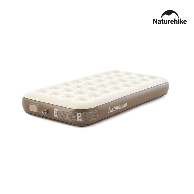 네이처하이크 C25 에어 매트 펌프 내장형 차박 싱글(186x100), 25cm, 베이지
