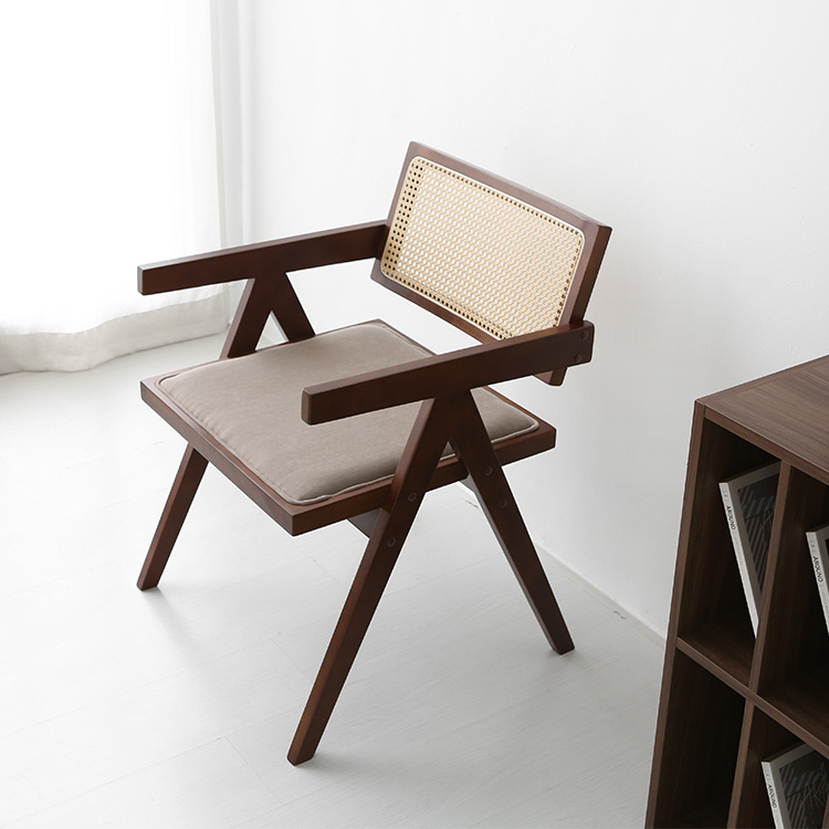 POLIM 팔걸이의자 패브릭 그레이 0846.6585