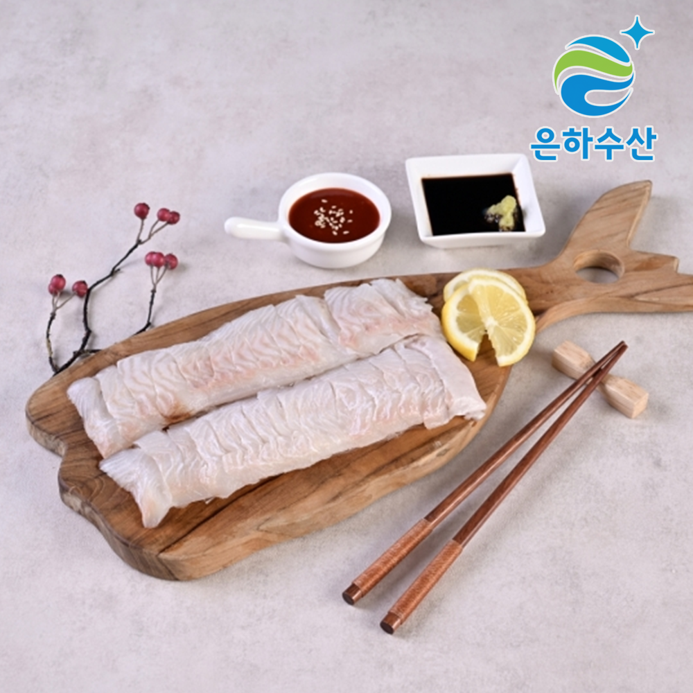 냉동 광어회 시오즈메 소금숙성 국내산 HACCP 300g - 메인 이미지