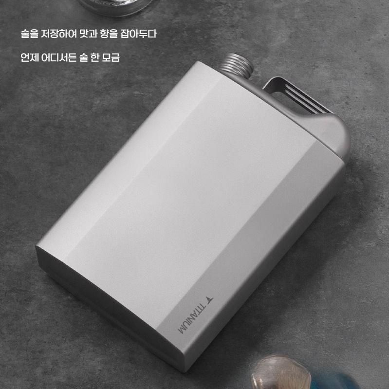 휴대용 티타늄 보드카 술병 대용량 위스키 힙플라스크 1500ML(1.5kg) - 상세 이미지 2
