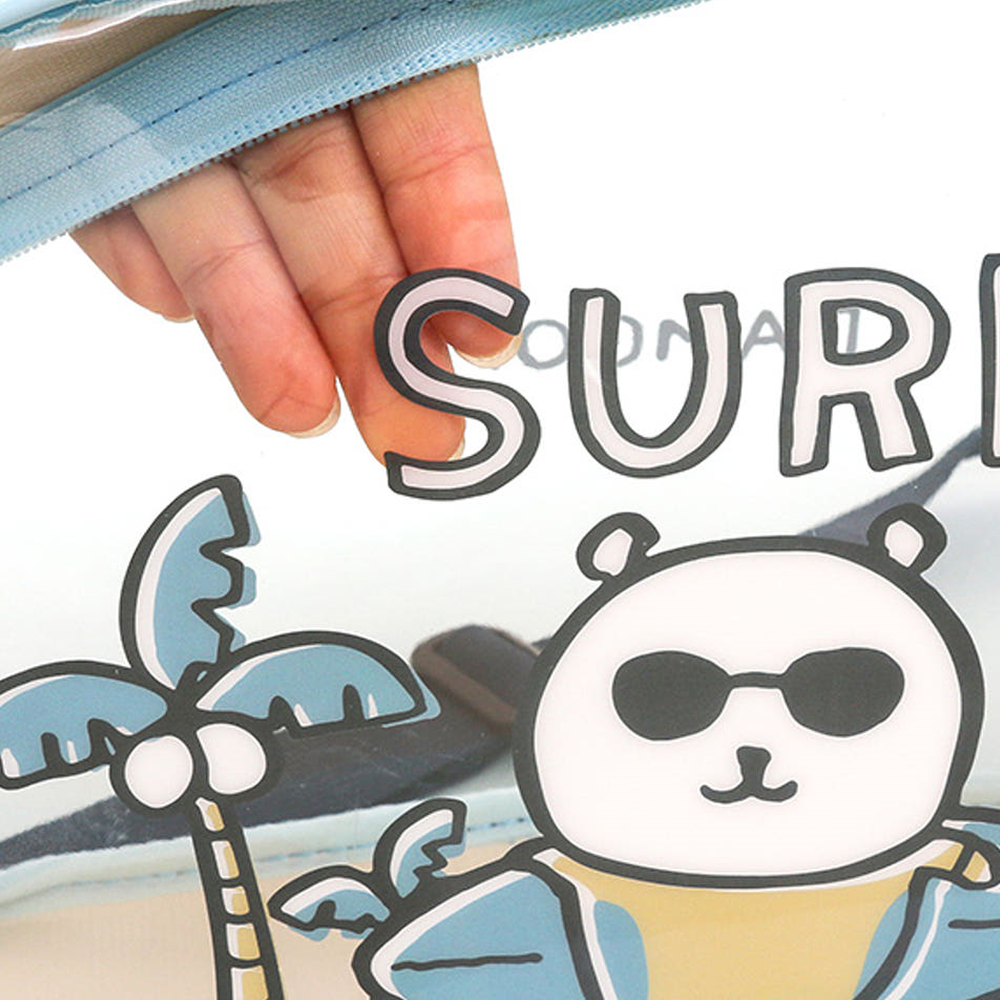 담곰이 수영 가방 서핑 써핑 농담곰 여름 휴가 방수 보스턴 백 캐릭터 굿즈 - 상세 이미지 2