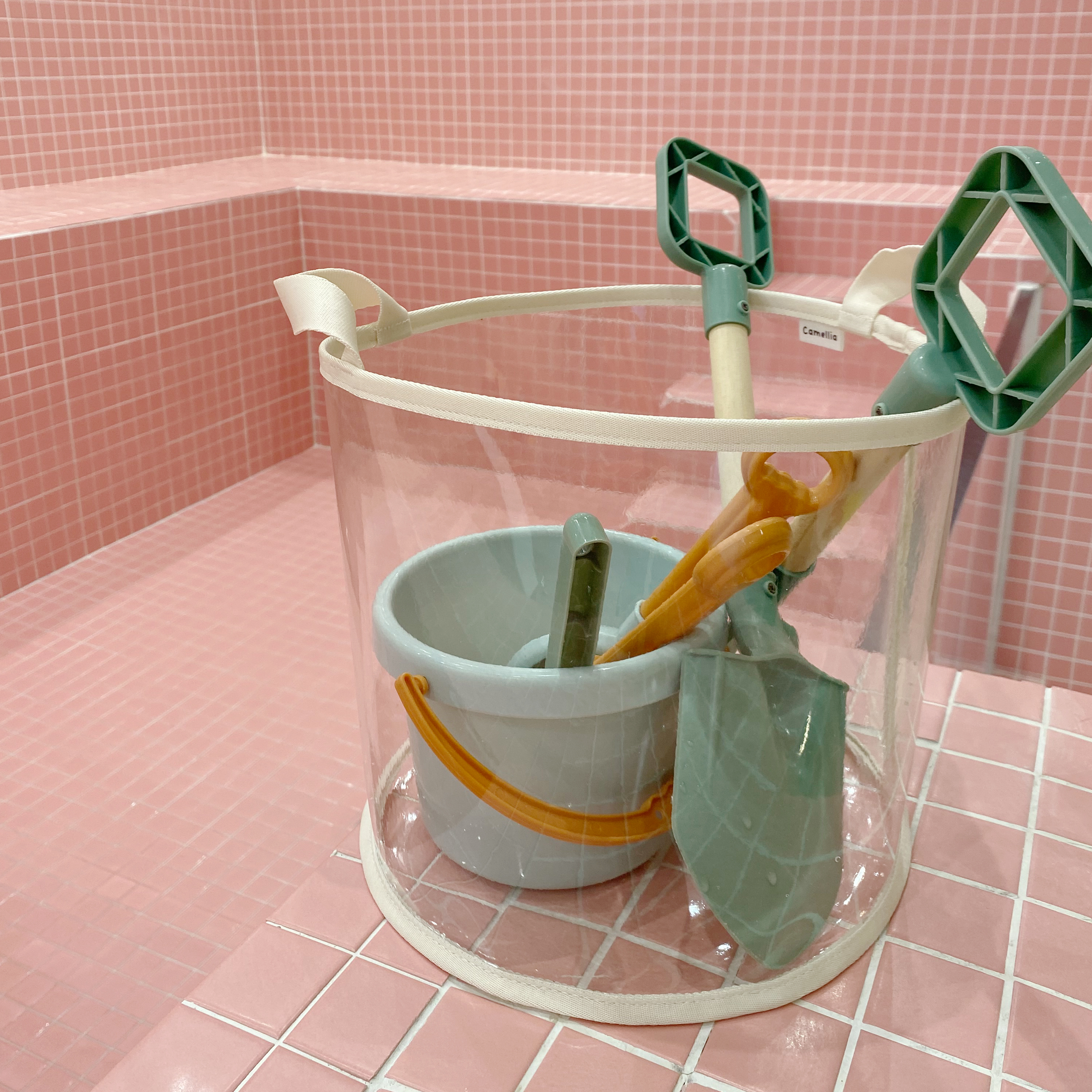 [단독] 국산 장난감정리함 투명 원형 장난감바구니 정리바구니 대