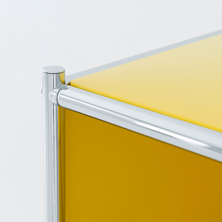 심플리 수납장 BC120 770x400x1200mm, 3단, 옐로우 4426.4914 - 상세 이미지 2