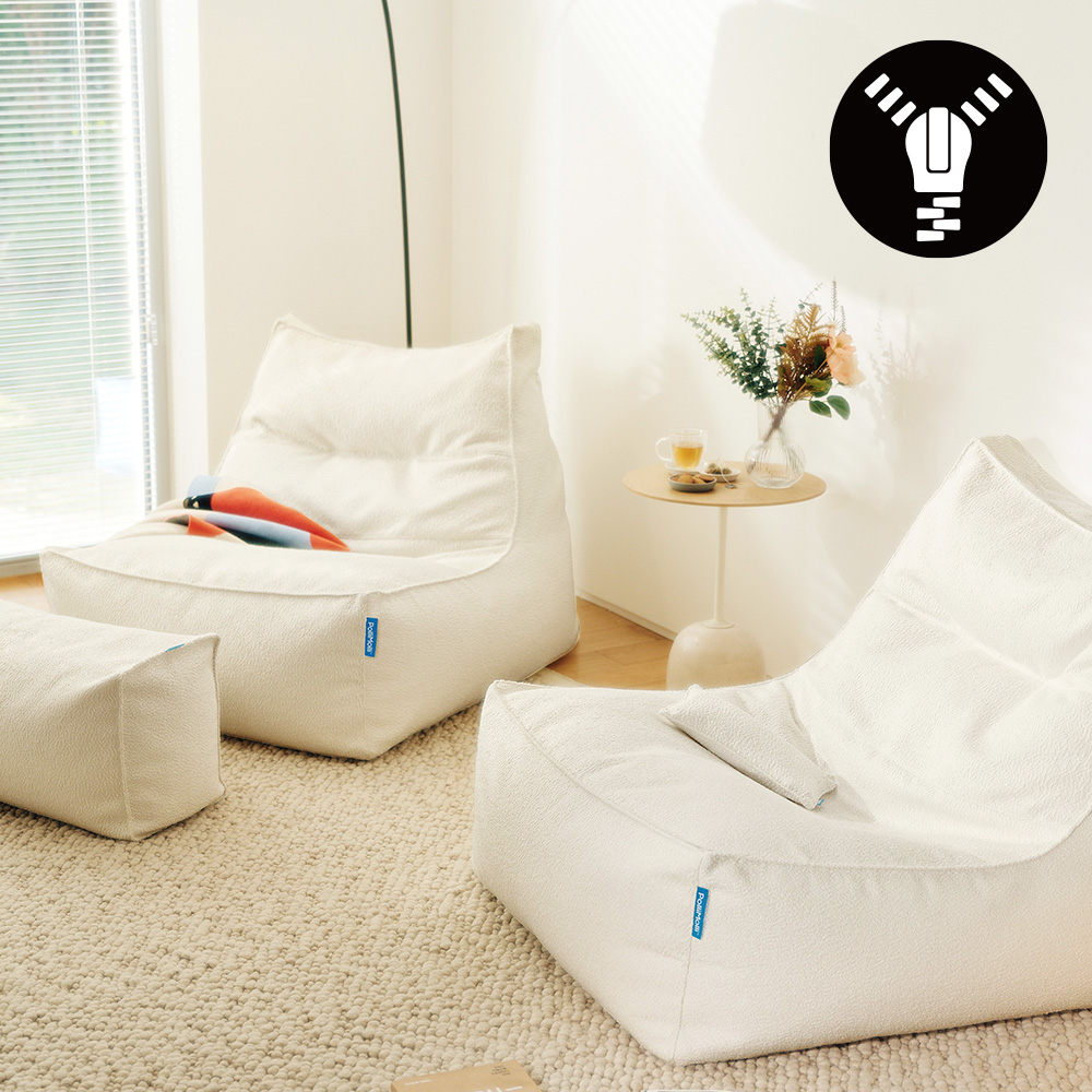 [빈백 환승 기획전] 폴리몰리 607B 겉+속 커버 세트 (부클레 컬렉션) / 충전재 불포함