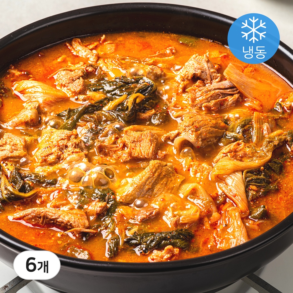 시래기 우거지 해장국 뼈없는 순살 감자탕 1kg 6개