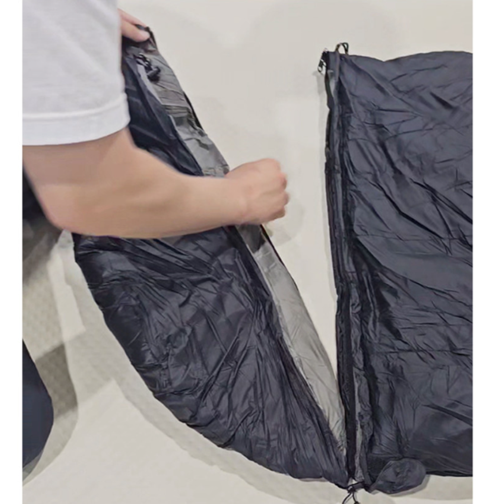 제백 에어리스 침낭 1900g 덕다운 캠핑 백패킹 침낭