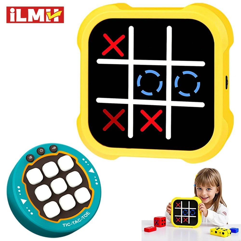 Tic Tac Toe 틱택토 게임 모든 연령대를 위한 전자 퍼즐  기억력 훈련 장난감 - 상품 이미지