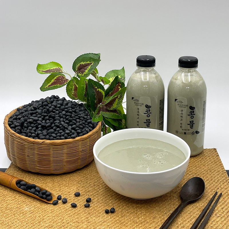 [타임쿡] 백태콩물 500ml 우뭇 서리태 매일 마시는 건강음료 이미지 6