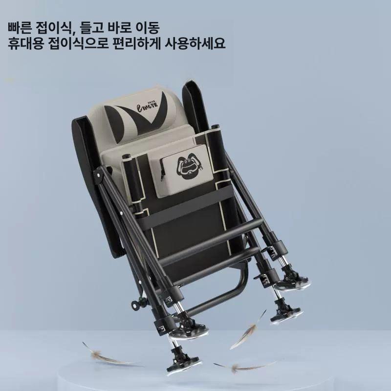 접이식 낚시의자 소좌대 소형 바다 의자 휴대용 더블 캐노피 세트-샌드옐로우 - 상세 이미지 5