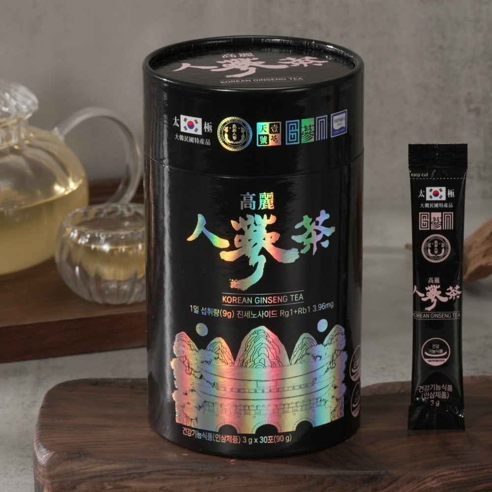 [GINWORLDART] 6년근 고려 인삼차 / 면역력 강화 / 3g x 30포 - 상세 이미지 3