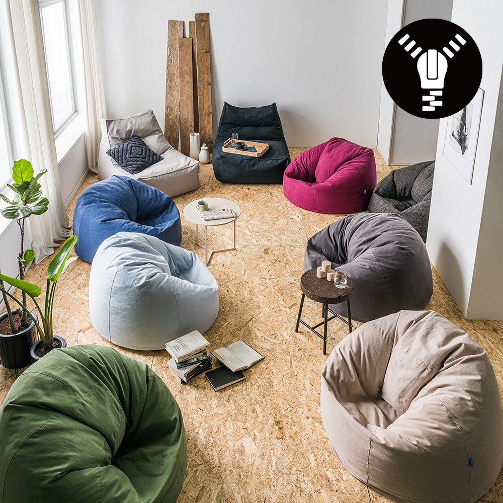 [빈백 환승 기획전] 폴리몰리 904C 겉+속 커버 세트 (코튼 컬렉션) / 충전재 불포함